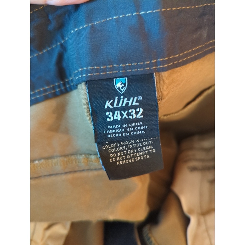 Kuhl Pants Mens 34 x 32 Black Washed Distressed Outdoor Rugged‎ Jeans - Picture 13 of 15